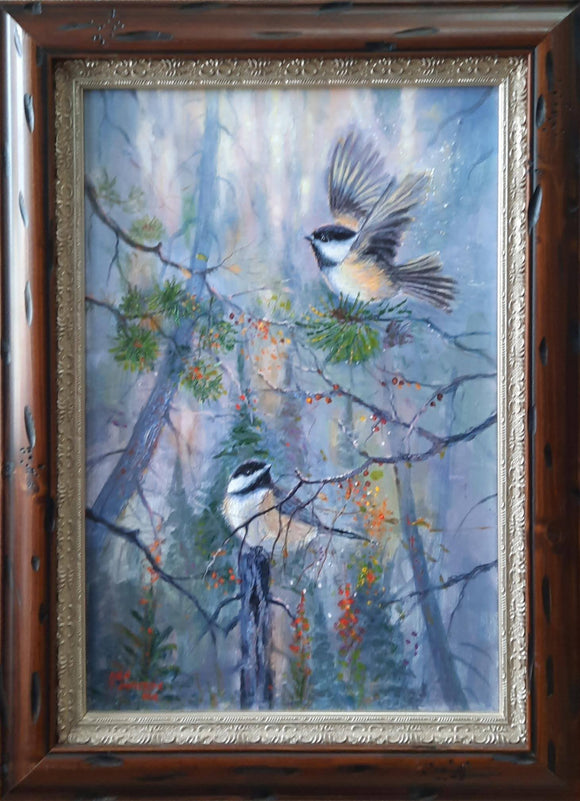 Black-Capped Chickadees - Allen Jimmerson