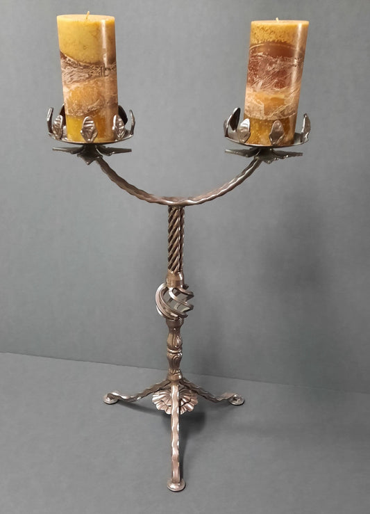 Candelabra with Pillar Candles - Ed Heil