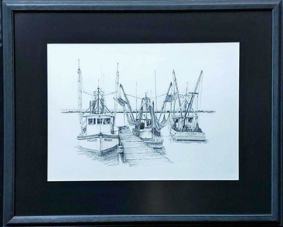 Fishing Boats - Expressions Art Gallery & Framing LLC