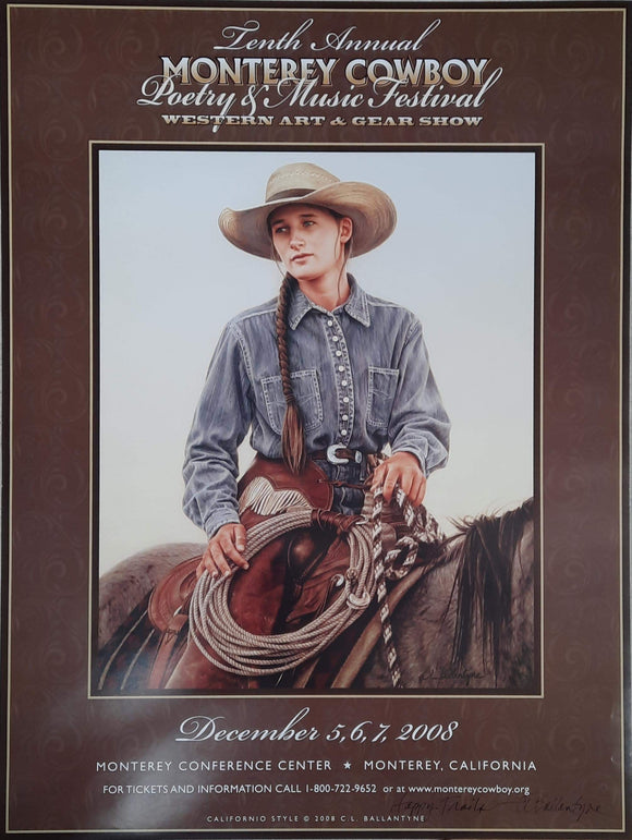 Montery Cowboy Poster (Girl) - Carrie Ballantyne