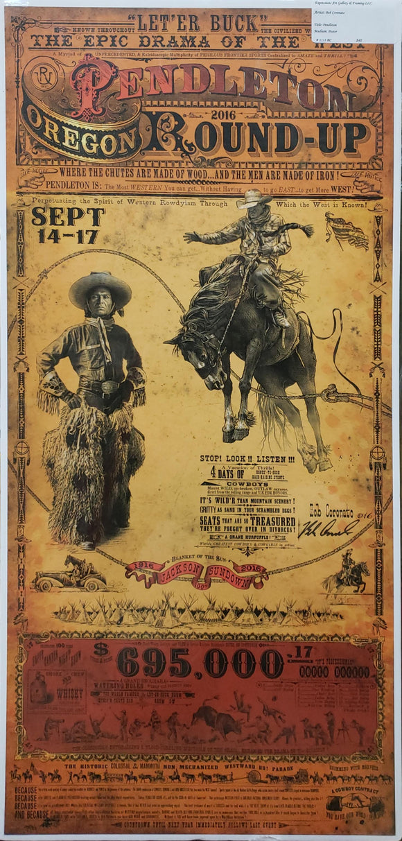 Pendleton Rodeo Poster - Bob Coronato