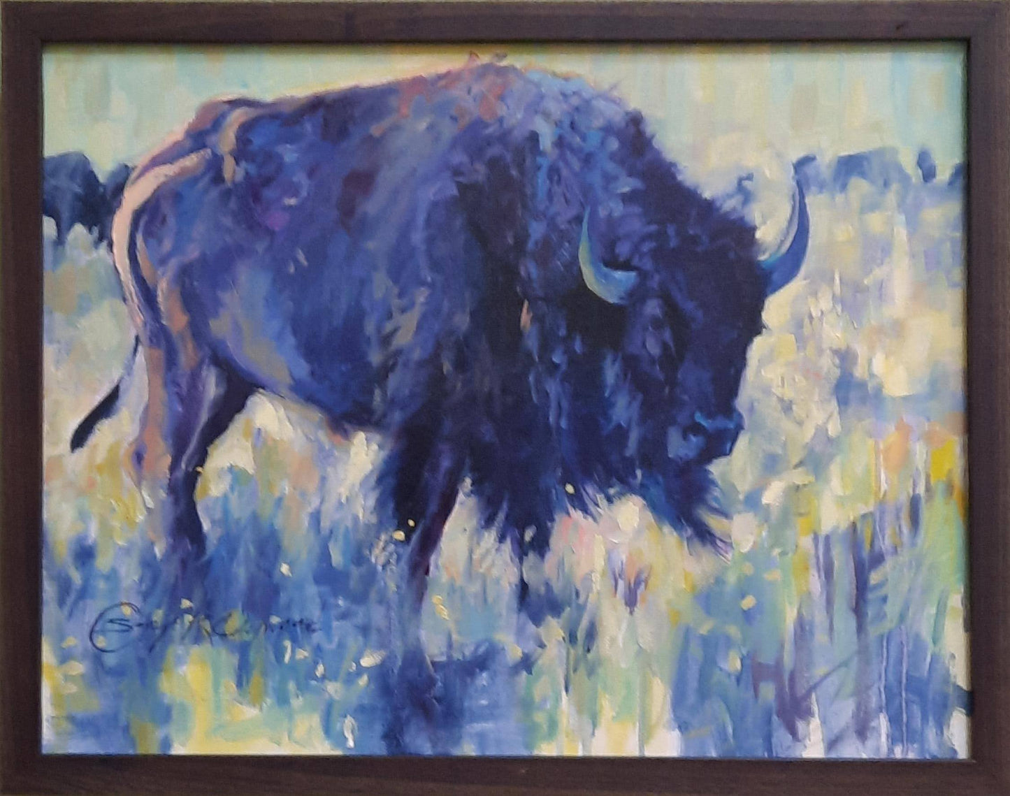 Purple Bison in Lavender & Sage - Sonja CayWood