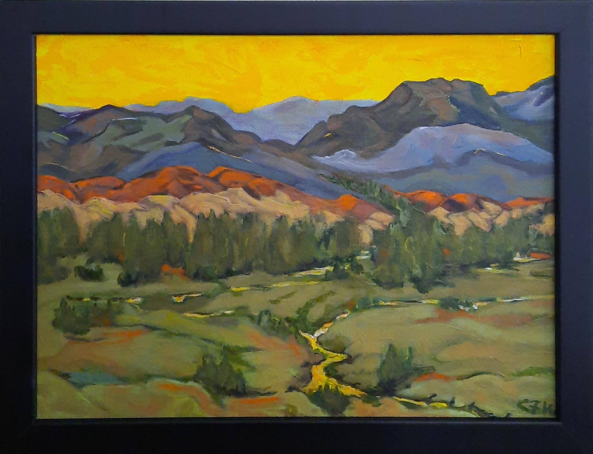 Trout Stream in Yellow - Charlie Walter